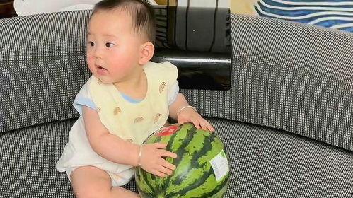 吃瓜照片咋拍幼儿,瓜田里的幼儿摄影技巧揭秘